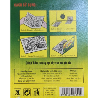 KEO DÁN CHUỘT SIÊU DÍNH ĐÃ CÓ MỒI