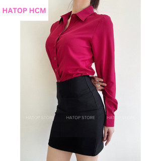 Áo sơ mi nữ tay dài nhiều màu HATOP cao cấp vải cotton ASTT292