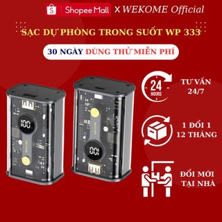 Sạc dự phòng WEKOME WP333 dung lượng 10000mah hỗ trợ sạc nhanh 20w thiết kế nhỏ gọn dễ dàng mang theo