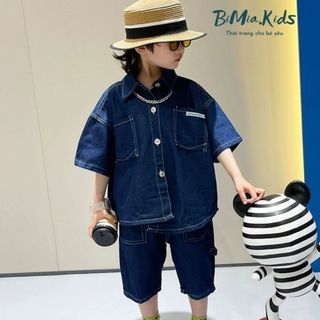 Bộ Bò Lụa Trẻ Em BIMIAKIDS Mềm Mịn Mỏng Mát Cho Bé Mặc Mùa Hè