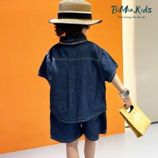 Bộ Bò Lụa Trẻ Em BIMIAKIDS Mềm Mịn Mỏng Mát Cho Bé Mặc Mùa Hè