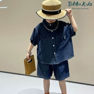 Bộ Bò Lụa Trẻ Em BIMIAKIDS Mềm Mịn Mỏng Mát Cho Bé Mặc Mùa Hè