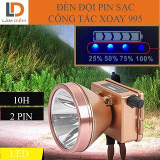 ĐÈN PIN SẠC ĐỘI ĐẦU SIÊU SÁNG CÔNG SUẤT LỚN PIN LÂU 004-995