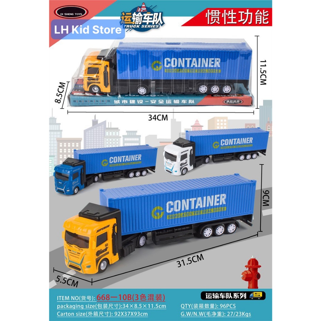 MÔ HÌNH XE TẢI CHỞ SIÊU XE - XE MÁY XÚC - XE CONTAINER - XE CẢNH SÁT