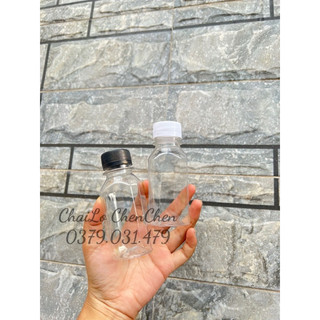 Chai nhựa vuông 100ml kèm nắp cực dể thương