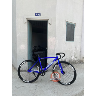 Xe đạp Fixed Gear& single speed Tsunami màu xanh dương