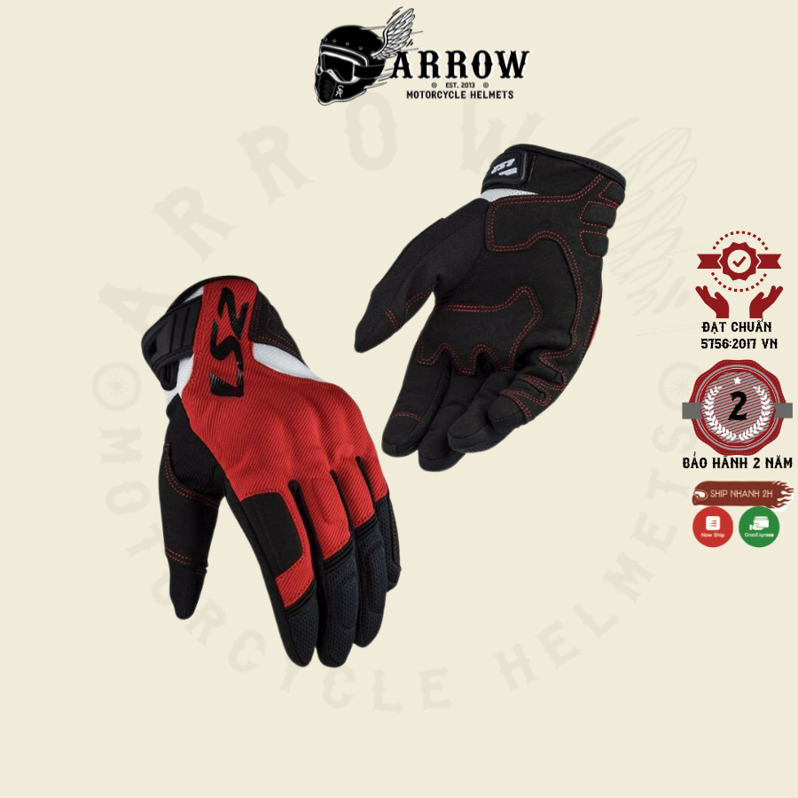 Găng Tay Bảo Hộ Lái Moto, Xe Máy LS2 Silva Man Arrow shop