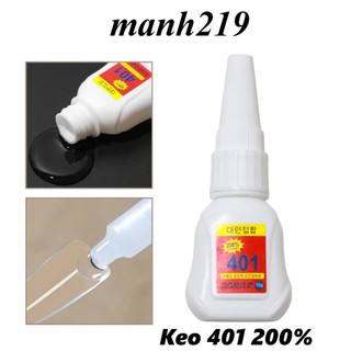 Keo 401 200% gắn móng giả, keo dán móng Siêu dính chính hãng - manh219
