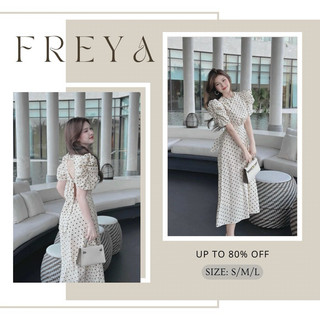 🛍Đầm váy nữ 🛍Đầm thiết kế hở lưng hoạ tiết chấm bi đơn giản dễ thương