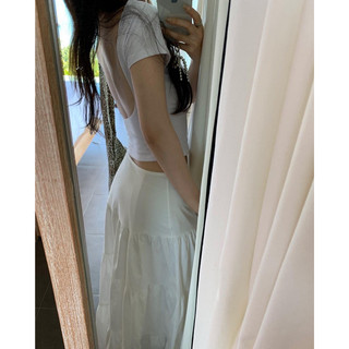 Áo thun croptop khoét lưng [HÌNH THẬT ]