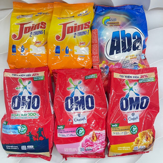 Bột giặt omo - bột giặt jion - bột giặt aba gói 800g