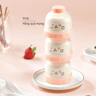Hộp chia sữa 3 ngăn riêng biệt KuKu, nhựa PP Cao Cấp, An Toàn, mỗi ô chứa 63g sữa