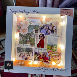 Khung Pop Up ảnh nổi tone Cam