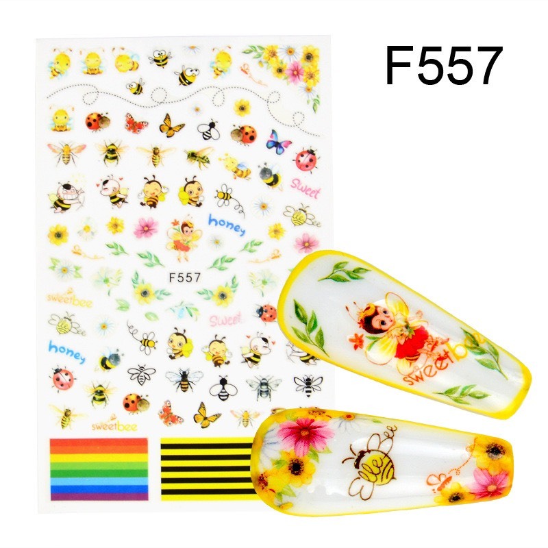 Sticker & Decal dán móng tay hoạt hình nail 2