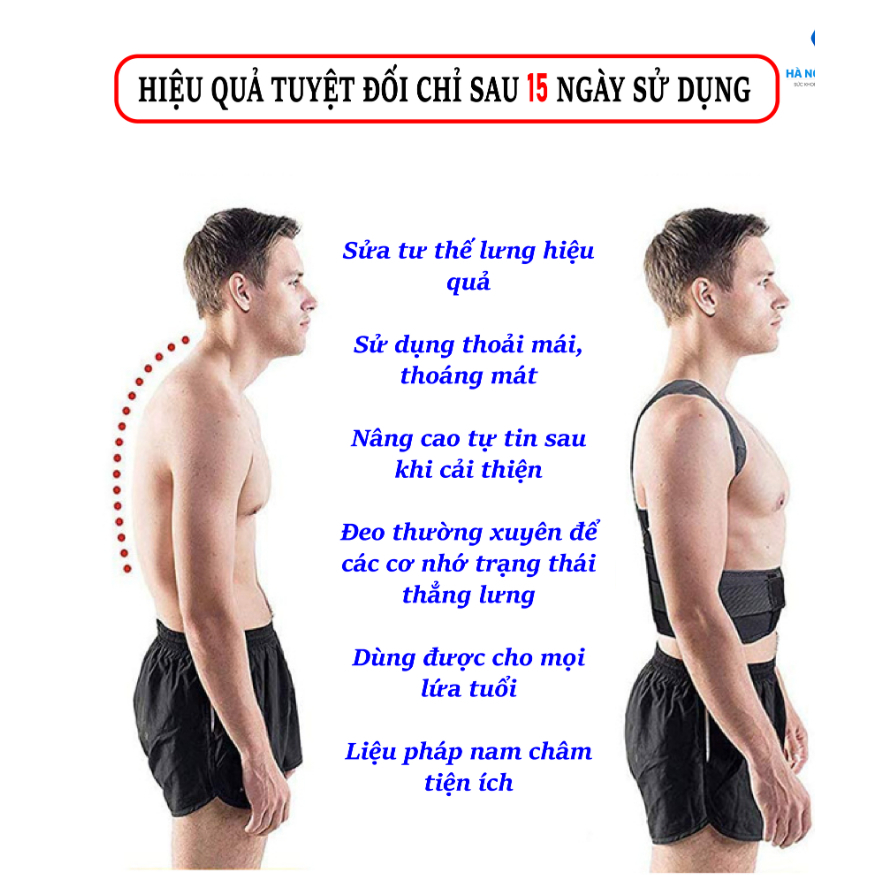 Đai Chống Gù Lưng Jing.Ba Thế Hệ Mới Cả Nam&Nữ- Nẹp Thẳng Lưng, Đúng Tư Thế, Chống Đau Lưng, Thoái Hoá,...