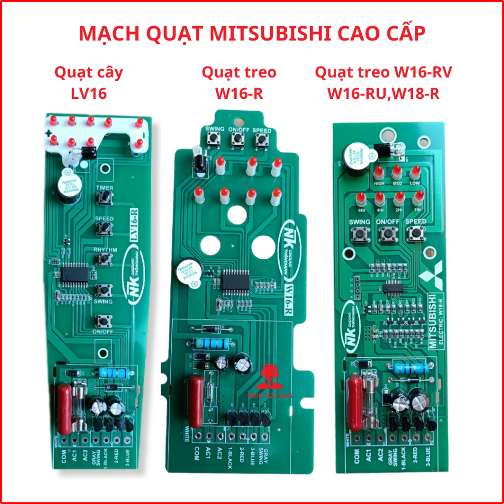 Mạch quạt MITSUBISHI các loại.