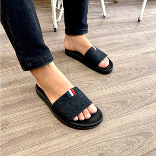 Dép thom browne nam nữ bản da bò cao cấp, dép lê nam quai da mềm mại dép thom gemany mã tgm