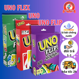 Bài uno flex,flip boardgame cơ bản và mở rộng cao cấp - bộ thẻ bài uno 110 lá - đồ chơi gamecard