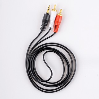 Dây đấu loa 1 ra 2 jack 3.5 ra av hoa sen mạ vàng