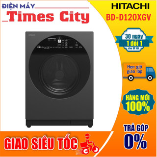 Máy giặt sấy hitachi cửa ngang inverter 12kg giặt, 8kg sấy bd-d120xgv