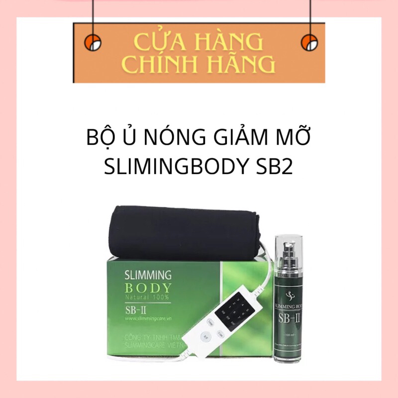 Bộ Ủ Nóng Quấn Bụng Tan Mỡ Giảm Eo Slimming Body SB2 Chính Hãng, Đai nịt bụng Cải Tiến Giúp giảm cân
