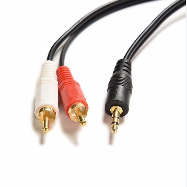 Dây audio 3.5 ra hoa sen mạ vàng
