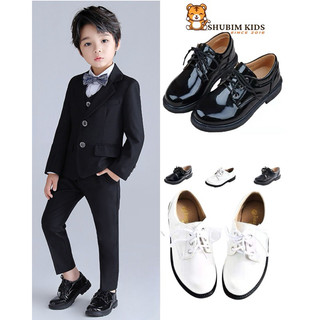 Giày Da Bé Trai Phong Cách Anh Quốc Phong Cách Mới Học Sinh Trẻ Em Giày Bé Trai Biểu Diễn- Shubimkids