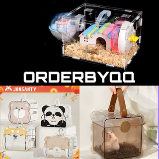 Lồng Xách Tay Hamster Mica Trong Suốt Carno