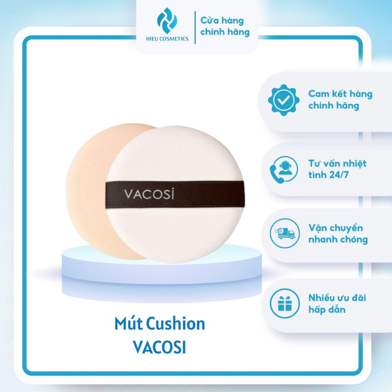 Mút Cushion Phấn nước Vacosi (lẻ 1 cái)