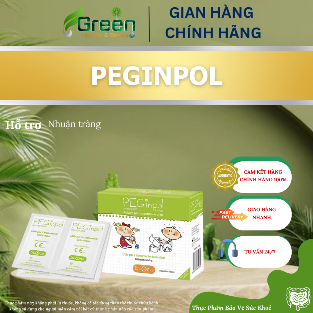 Bột nhuận tràng PEGINPOL (Hộp 20 gói x 5g)