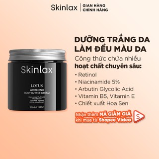 Kem Body Dưỡng Trắng Da Toàn Thân Chiết Xuất Hoa Sen SKINLAX (200g)