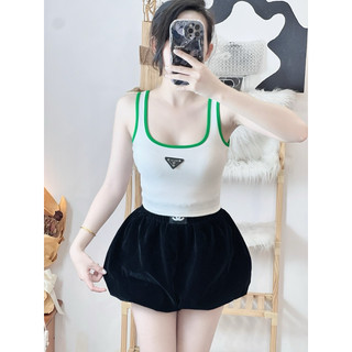Áo croptop 2 dây phối viền un mitshop2222