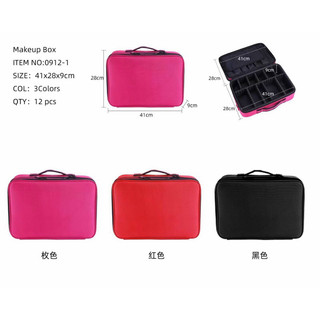 cốp da đựng đồ make màu đen