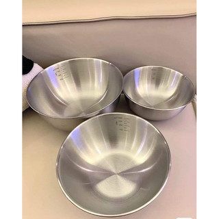 Set 3 thau inox dày hàng cao cấp
