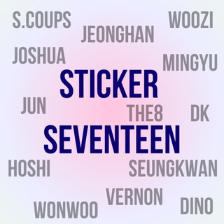 Sticker seventeen | holo sticker tên idol k-pop dán lightstick