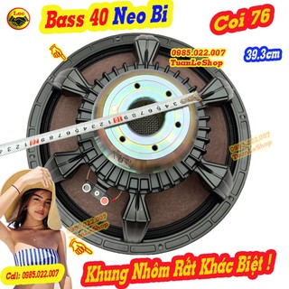2 loa bass 40 neo bi tiếng sáng coil 75mm - loa từ neo bi xily bass 40 karaoke chất hay- giá 2 loa