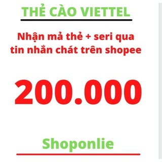 thẻ cào Viettel 200.000