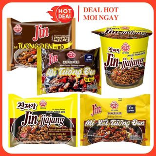 Mì tương đen hàn quốc jin ottogi vị bò/jiajang ramen đủ vị