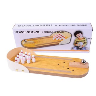 Bộ đồ chơi bo ing kệ bowling gỗ mini vui nhộn cho bé