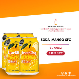 04 Lon Soda Xoài SFC - 350ml/Lon