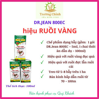 Chế phẩm ruồi vàng dr.jean 800ec _ ruồi vàng đục quả, ruồi đực lẫn ruồi cái