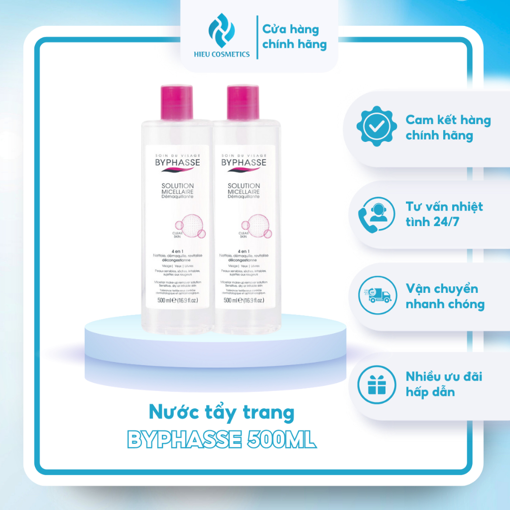 Nước Tẩy Trang Dành Cho Mọi Loại Da Byphasse Solution Micellaire 500ml