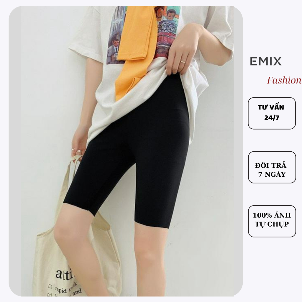 Quần legging ngố vỏ tím EMIX, ôm body chất thun cotton co giãn, quần tập thể thao Quanngovotim/P7K7