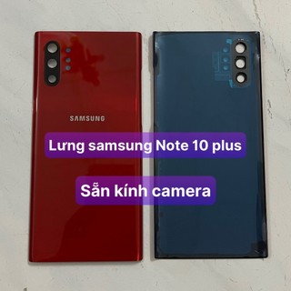 Nắp lưng zin new hãng samsung galaxy note 10+, note 10 plus, n975 sẵn kính cam