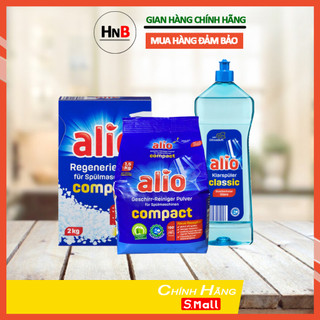 Combo Bột rửa bát Alio + Muối làm mềm + Nước làm bóng Alio (hoặc Muối, Nước bóng Somat)