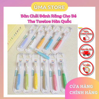 Bàn chải The Twelve Hàn Quốc lông tơ mềm cho bé, bàn chải cao cấp cho bé 1-3 tuổi Korea