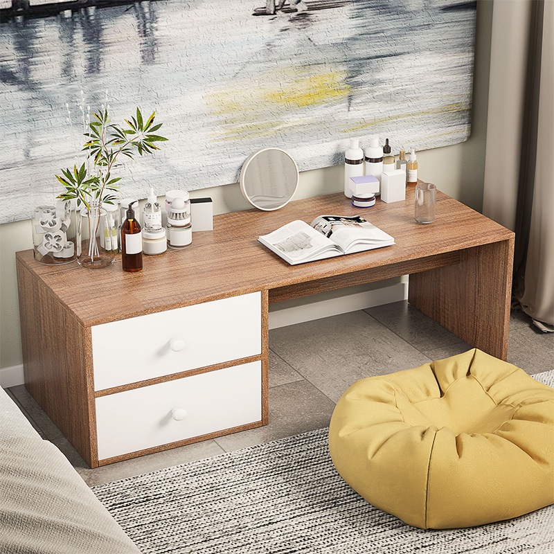 Bàn Trang Điểm Ngồi Bệt Có Ngăn Kéo - Bàn Làm Việc Ngồi Bệt Gỗ MDF Phủ Melamine Cao Cấp | BigBuy360 - bigbuy360.vn