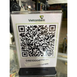 In menu in mã QR code bằng mica để bàn