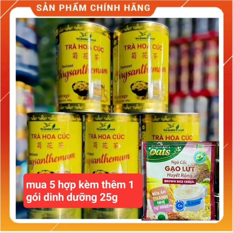 TRÀ HOA CÚC LỢI SỮACHO MẸ BẦU TRƯỚC VÀ SAU SINH LON 400G - KÍCH SỮA NHANH