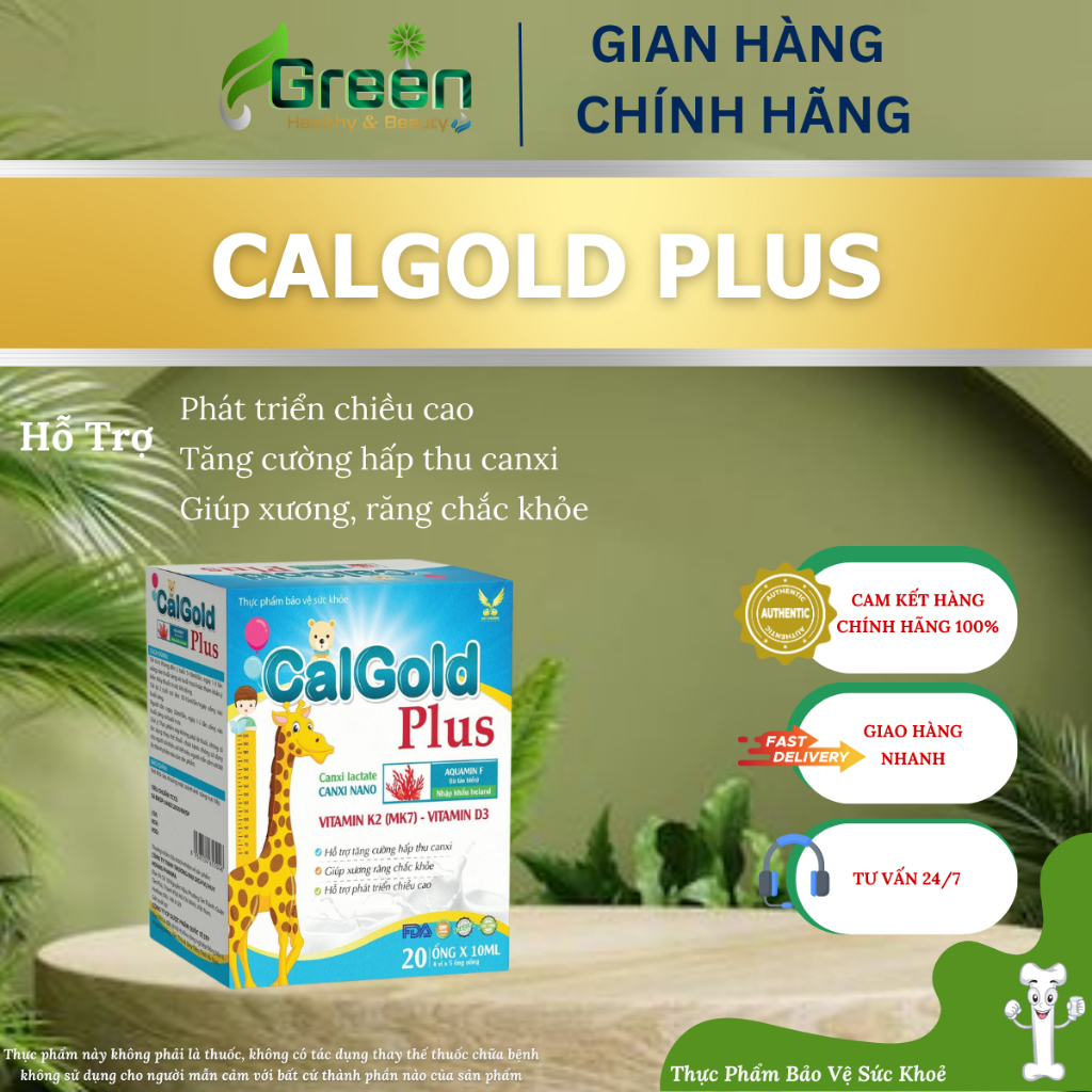 [TPBVSK] CALGOLD PLUS - Bổ Sung Canxi Từ Tảo Biển Đỏ (Nhãn con hươu)